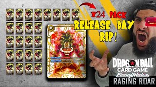 Is This Release Day LUCK  Dragon Ball Super Fusion World Raging Roar  Booster Box Opening [upl. by Arebma423]