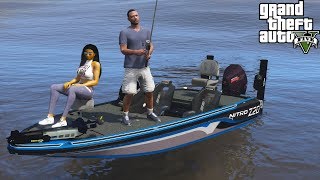 Fishing In My Brand New Nitro Z20 Bass Boat in GTA 5 [upl. by Shara]