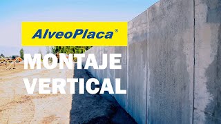 AlveoPlaca ® HORMIPRET Chile  Montaje Muro Vertical Prefabricado [upl. by Scrivenor]