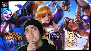 QUAL MELHOR MOBA 2024 MOBILE LEGENDS Vs HONOR OF KINGS Vs WILD RIFT [upl. by Leupold]