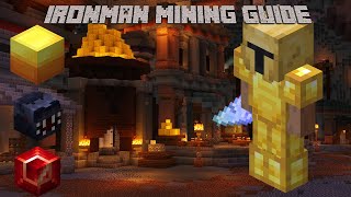 COMPLETE MINING GUIDE FOR HYPIXEL SKYBLOCK IRONMAN PLAYERS [upl. by Unam]