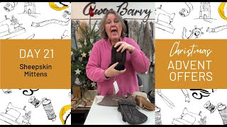 Real Sheepskin Mittens  £2950  Owen Barry Advent Day Offer 21 Handmade in Somerset  3 colours [upl. by Onitnas]