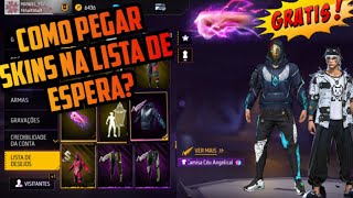 COMO PEGAR SKINS GRÁTIS NO SISTEMA LISTA DE DESEJO NO FREE FIRE [upl. by Llenrrad806]