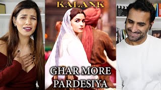 GHAR MORE PARDESIYA  Full Video REACTION  KALANK  Varun Dhawan amp Alia Bhatt  Shreya amp Vaishali [upl. by Nalo]