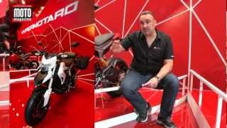 Milan  Trois nouvelles Ducati Hypermotard 2013 de 821 cm3 [upl. by Dowling472]