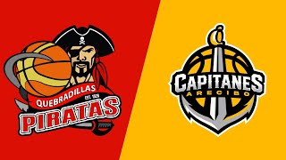 Piratas de Quebradillas vs Capitanes de Arecibo  BSN Serie Regular 2024 [upl. by Tilney]