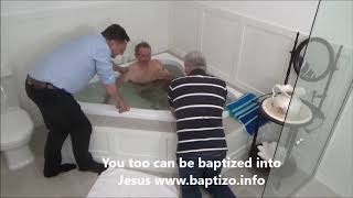 Baptism in a jacuzzi spa in Australia [upl. by Nilson]