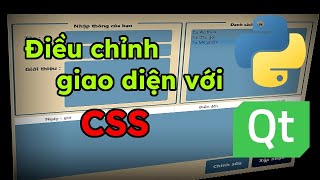 Python App Viết code CSS để điều chỉnh giao diện App [upl. by Eecyac]