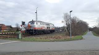 216 014 der MKB am rangieren beim Bahnübergang in Langwedel [upl. by Hceicjow154]