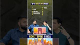 Top 10 Richest States in India  Richest and Poorest States in India  biggboss salmankhan mumbai [upl. by Ulrika]