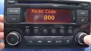 Enter Daewoo Radio Code Procedure [upl. by Marienthal130]