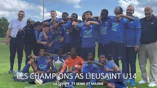 LA FINALE DE LA COUPE DE SEINE ET MARNE APPORTEE PAR NOS CHAMPIONS AS LIEUSAINT U14 [upl. by Simaj]