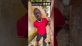 painted belt 😂😂😂 funny shorts comedy [upl. by Nelyk759]