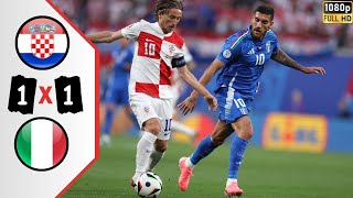 Italy vs Crotia 11🔵Extended 4k Football Highlights Zaccagni 98 Goal Secure Italy [upl. by God]