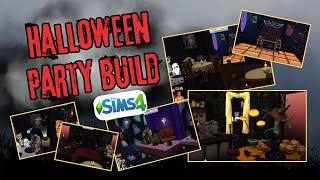 BEST HALLOWEEN PARTY EVER sims4 speedbuild [upl. by Sumaes]