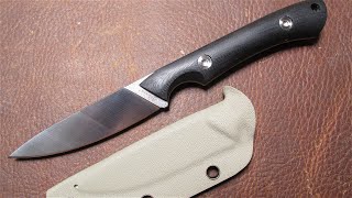 SDOKEDC FIXED BLADE quotA LITTLE BEAUTYquot IN DC53 STAINLESS STEEL WITH KYDEX SHEATH amp BELT CLIP [upl. by Eelreveb]