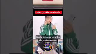 Çin okullarında bilinçlendirme videosu Çin eğitim  okul  farkındalık [upl. by Airotahs]