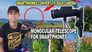 UNBOXING AND REVIEW 40X60 ZOOM MONOCULAR TELESCOPE FOR SMARTPHONE Smartphone convert to DSLR [upl. by Littman]