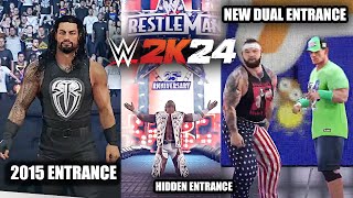 WWE 2K24 All New Entrances Exclusive [upl. by Llerref]