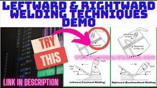 Leftward and rightward gas welding Demonstration [upl. by Ynaffets279]