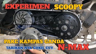 SCOOPY PAKE KAMPAS GANDA NMAX ‼️TARIKAN GOKIL⁉️ eksperimen [upl. by Maria]