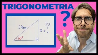 Qual o valor de x nesse triângulo retângulo TRIGONOMETRIA  Rafa Jesus [upl. by Koerlin]