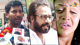 Shoot the molesters involved in Bhavana kidnap  Ponvannan Vishal angry Speech  Nadigar Sangam [upl. by Giglio]