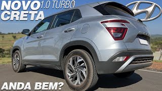 ACELEREI O NOVO CRETA 10 TURBO DE 120CV ANDA BEM QUAL É O CONSUMO [upl. by Anaitak316]