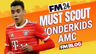 Top MUST SCOUT Wonderkid AMCs in FM24  Football Manager 2024 Wonderkids [upl. by Niveek829]