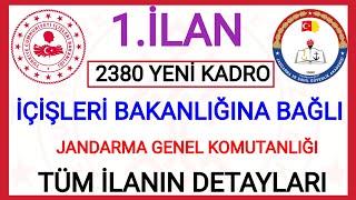 2380 YENİ KADRO✅ İÇİŞLERİ BAKANLIĞI BÜNYESİNDE JANDARMA GENEL KOMUTANLIĞI ASTSUBAY ALIMI BAŞVURUSU ✅ [upl. by Engel314]