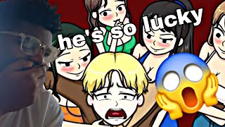 HE GOES TO A GIRLS ONLY SCHOOL share my story reaction [upl. by Aiouqes]