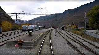 TRAIN DRIVERS VIEW Myrdal  Flåm Fall has come to the Flåm line [upl. by Vanden605]