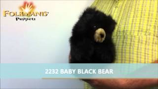 2232 Folkmanis BABY BLACK BEAR [upl. by Isiad]