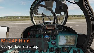 DCS Mi24P  Cockpit Tour and Startup [upl. by Ahtabbat180]