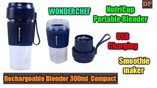 Wonderchef NutriCup Portable Blender  Smoothie maker Rechargeable [upl. by Rockie448]