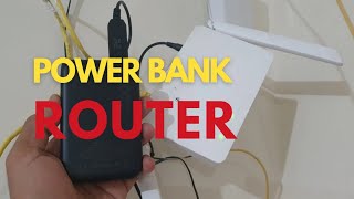 Como conectar Power bank y cable para router [upl. by Jeffers]