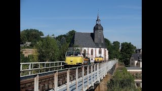 Draisinenfahrt auf der Muldentalbahn Rochlitz  Penig [upl. by Bouchard]