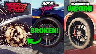 NFS Unbound vs NFS Heat vs NFS Payback Physics Graphics amp Attention to Details [upl. by Aneeres208]