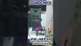 Mini Bluetooth Amplifier ZK MT21 Soundcheck amplifier bluetoothspeakers bluetoothamplifier [upl. by Icart935]