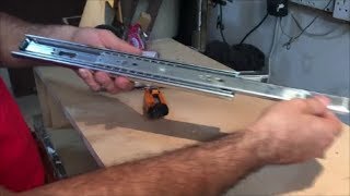 How to install drawer slides step by step [upl. by Bathsheeb]