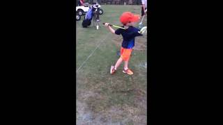 Tommy Morrissey 1 Arm Golf Prodigy  Best PeeWee Golf Swing In The World 2016 [upl. by Zetrac]