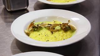 ICIFs Recipes  Risotto with Carnaroli rice creamed with saffron and Porcini mushrooms [upl. by Earleen172]