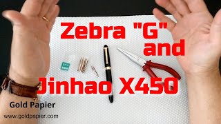 2 of 3 Tutorial montaggio Zebra quotGquot nib su Jinhao X450  Fountain Pen Review [upl. by Darill]