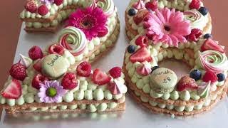 NUMBER CAKE FRAMBOISE PISTACHE LES RECETTES DE TOURIA [upl. by Thornton]