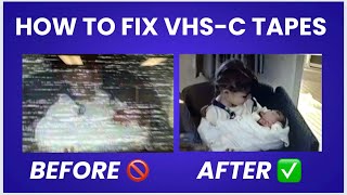 How to fix poor quality VHSC Tapes Have they degraded or was the Camcorder heads misaligned [upl. by Kraus698]