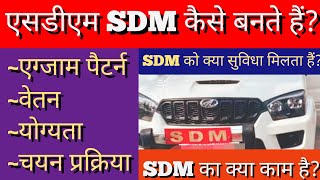 SDM Kaise Bane Exam Pattern Selection Process Salary Eligibiliy Hindi How to Become SDM [upl. by Levins]