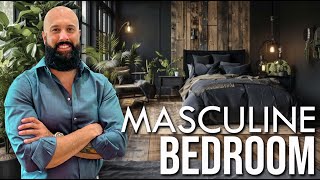 Creating a Masculine Bedroom  Bachelor Pad Design Ideas [upl. by Buschi998]