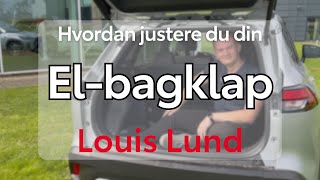 Justering af elbagklap på din Toyota [upl. by Sordnaxela540]