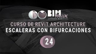 ESCALERAS CON BIFURCACIONES en Revit ✅ Componente convertido a BOCETO  TRAMO SIMÉTRICO [upl. by Oiramel681]