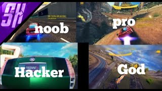 Asphalt 8 noob vs pro vs hacker vs God [upl. by Morra]